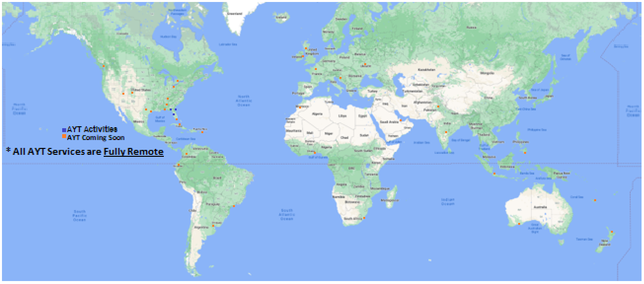 World Map of AYT Network